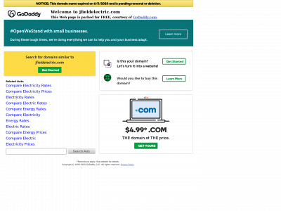 jfieldelectric.com snapshot