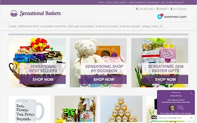 www.sensationalbaskets.com snapshot