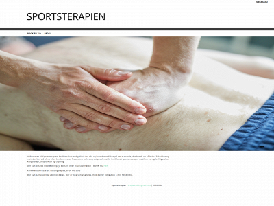 sportsterapien.dk snapshot