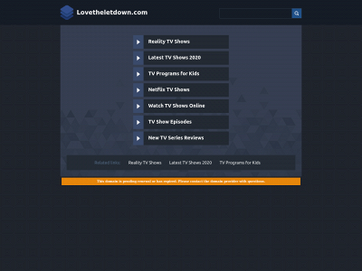 lovetheletdown.com snapshot