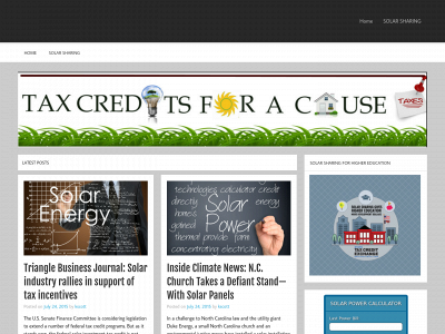 taxcreditsforacause.org snapshot