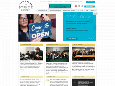 stridecenter.org snapshot