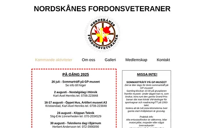 nordskanesfordonsveteraner.se snapshot
