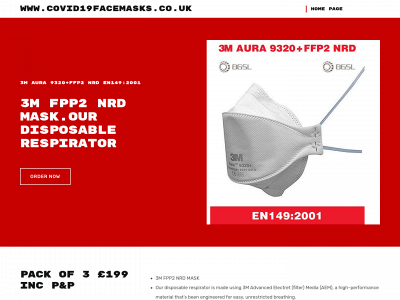 covid19facemasks.co.uk snapshot