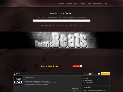 centricbeats.com snapshot