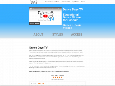 dancedays-tv.co.uk snapshot