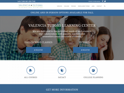 www.valenciatutors.com snapshot
