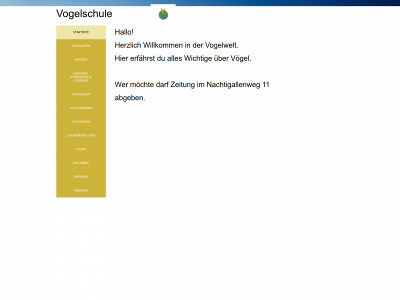 vogelschule.one snapshot