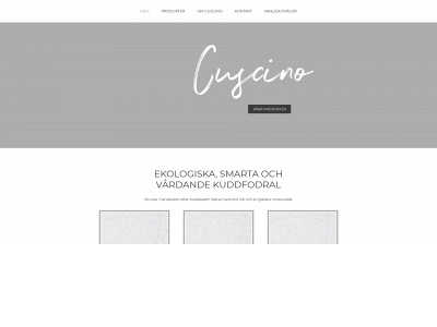 cuscino.se snapshot