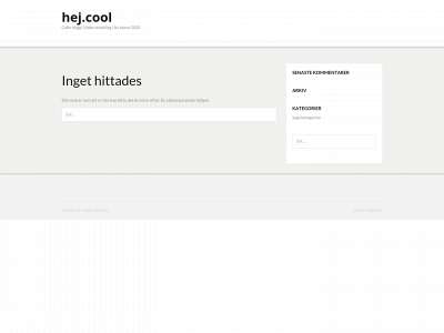 hej.cool snapshot