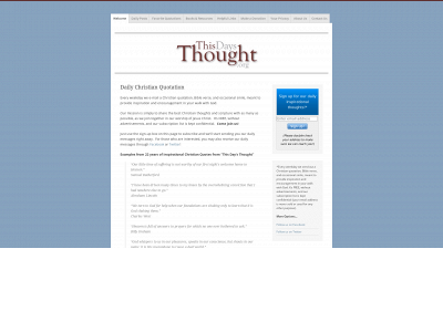thisdaysthought.org snapshot