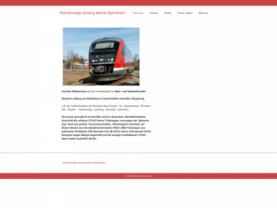 bahnwanderwege.de snapshot