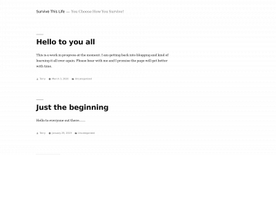 survivethislife.com snapshot