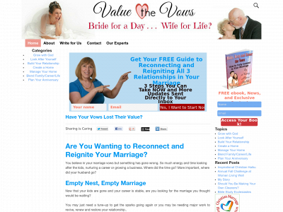 valuethevows.com snapshot
