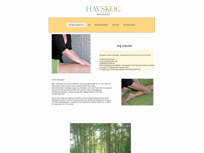 havskogmassage.se snapshot