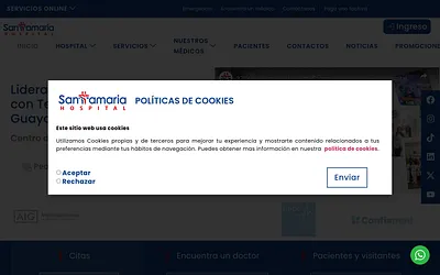 hospitalsantamaria.com.ec snapshot