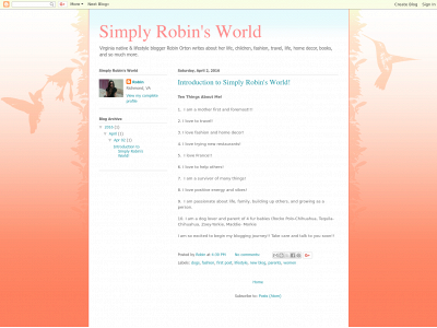 simplyrobinsworld.com snapshot