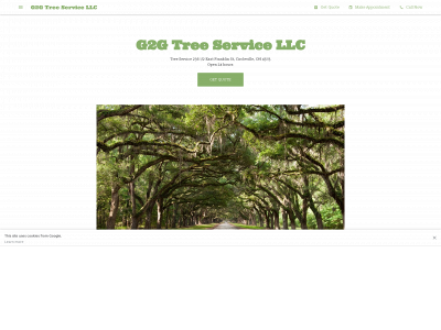 g2gtreeservicellc.com snapshot