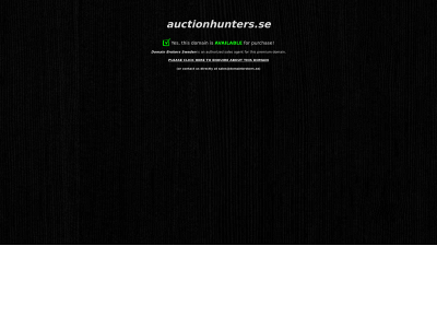 auctionhunters.se snapshot