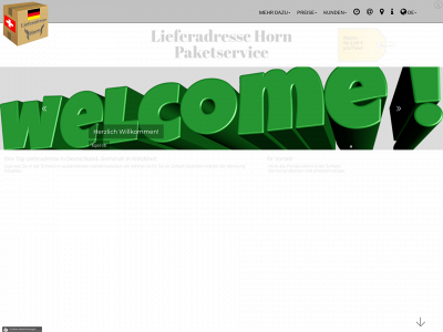 lieferadresse-horn.ch snapshot