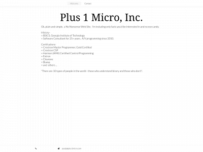 plus1micro.com snapshot