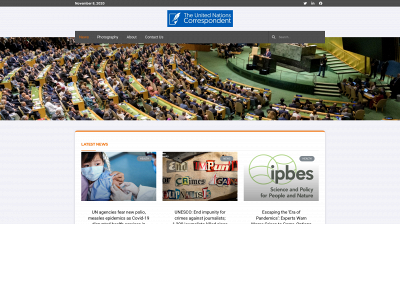 theunitednationscorrespondent.com snapshot