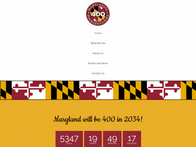 maryland400.org snapshot