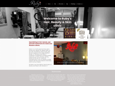rubys-salons.co.uk snapshot