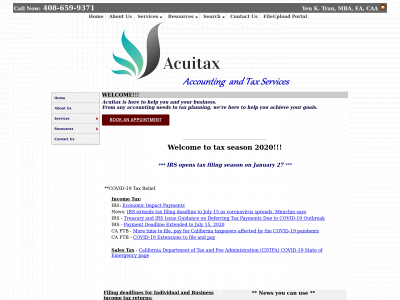 acuitax.com snapshot