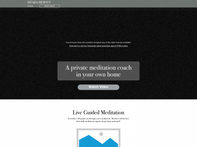 sitarasdailymeditation.com snapshot