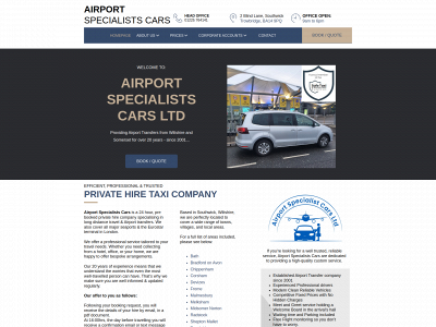 airportspecialists.co.uk snapshot