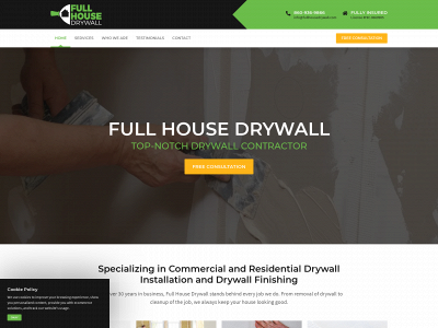 www.fullhousedrywall.com snapshot