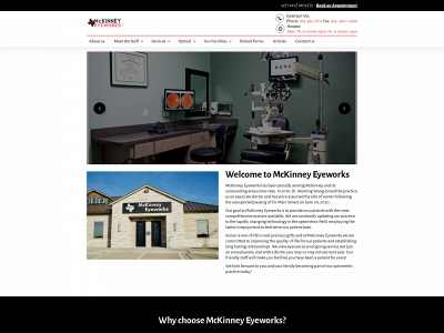 mckinneyeyeworks.com snapshot