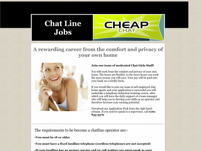ukchatlinejobs.com snapshot