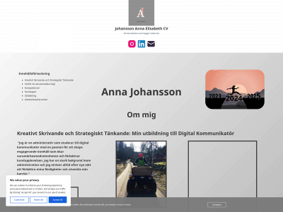 johanssonannaelisabethcv.se snapshot