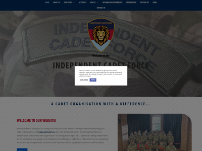 independentcadetforce.org snapshot
