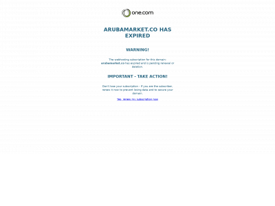 arubamarket.co snapshot