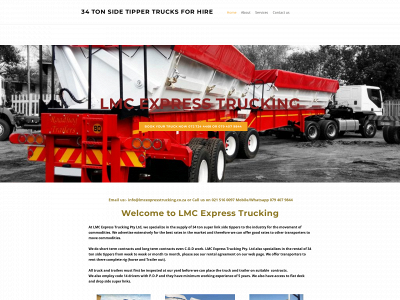 lmcexpresstrucking.co.za snapshot