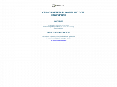 icemachinerepairlongisland.com snapshot