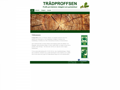 trädproffsen.se snapshot