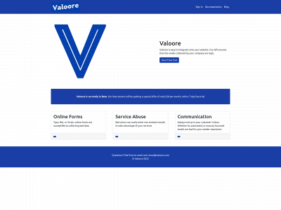 valoore.com snapshot