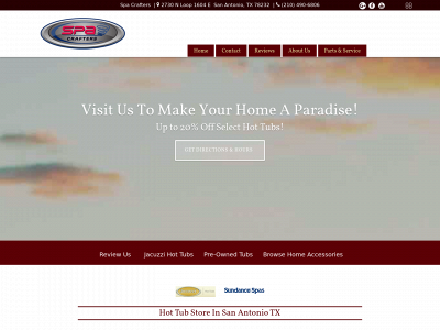 www.hottubstoresanantoniotx.com snapshot