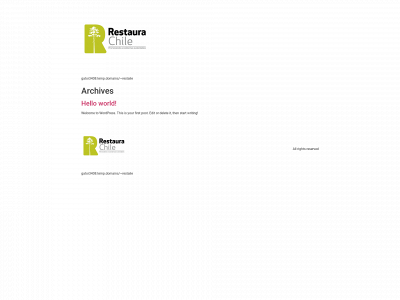 restaurachile.cl snapshot