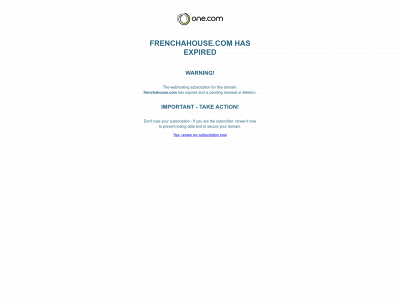 frenchahouse.com snapshot
