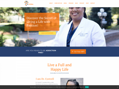 drcyntrell.com snapshot