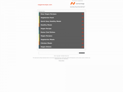 veganreceipe.com snapshot