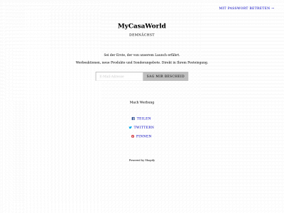 mycasaworld.ch snapshot