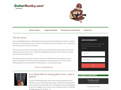 guitarmunky.com snapshot
