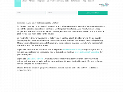 rewiretoretire.com snapshot