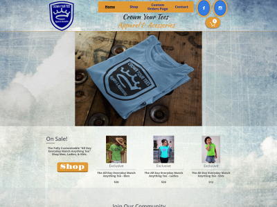 crownyourtees.com snapshot